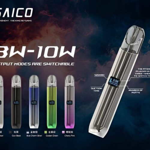 Saico 炫刻電子煙主機丨36款配色可選·LED燈效設計|電子煙專賣